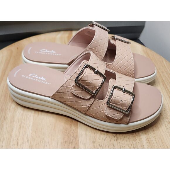 Clarks Drift Buckle Cloudsteppers Sandals Women's size 10 Wide - Picture 2 of 10